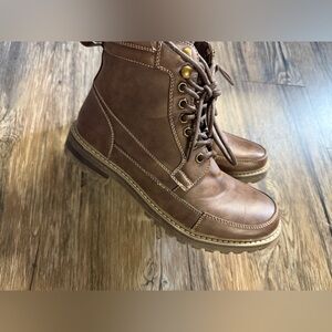 EUC BRUNO MARC New York‎ Boots 6.5 brown shoes men’s 6.5